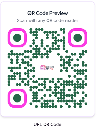 custom design qr code - url